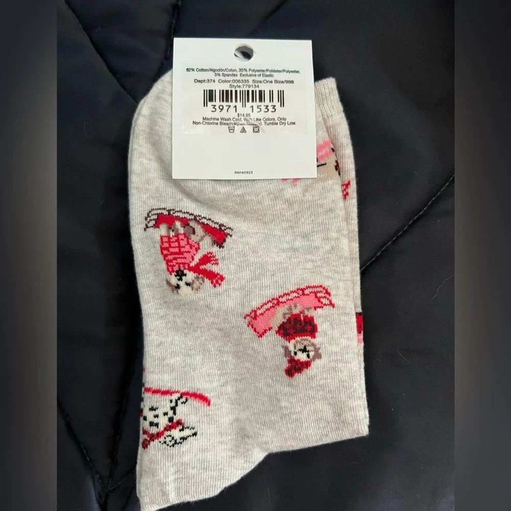 NWT Loft dog crew socks